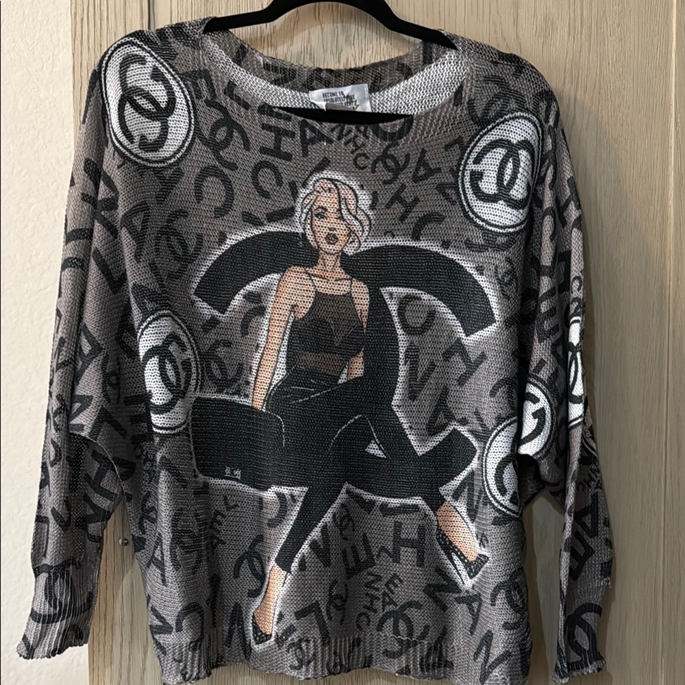 Graphic Print Women's Sweater